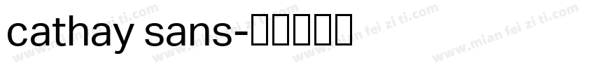 cathay sans字体转换
